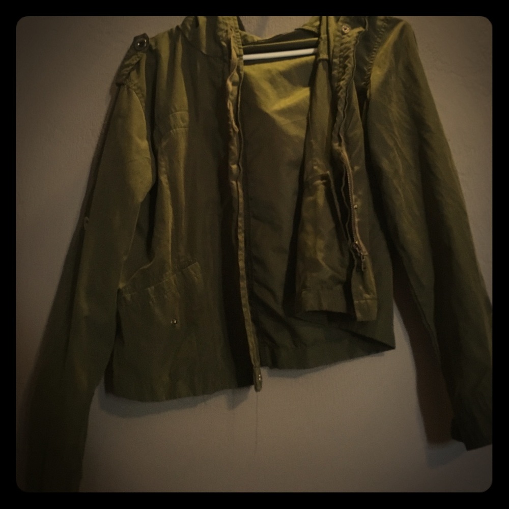 Green army jacket