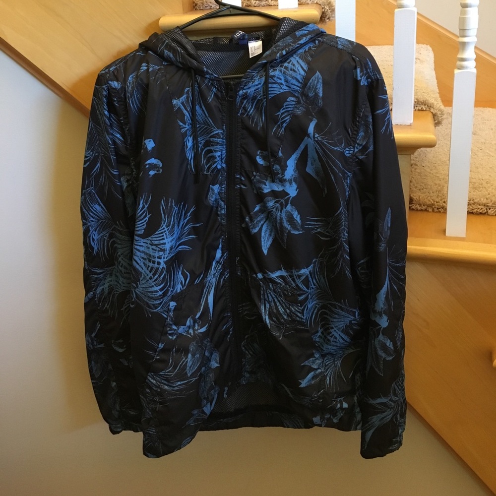 Men Floral Windbreaker