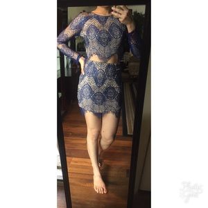 Windsor crochet eyelash lace two piece