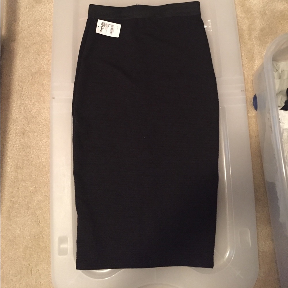 NWT Charlotte Russe Black Pencil / body con skirt