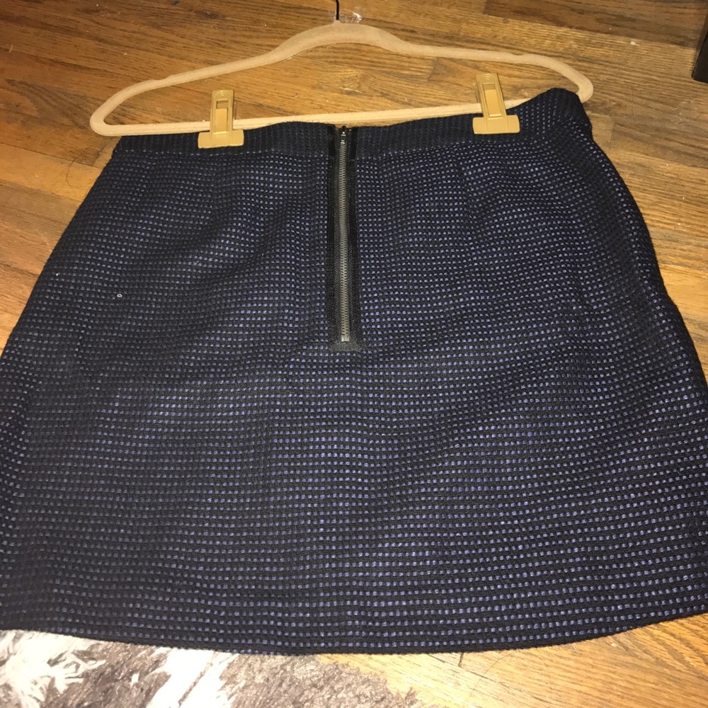 Navy and black mini skirt, like new