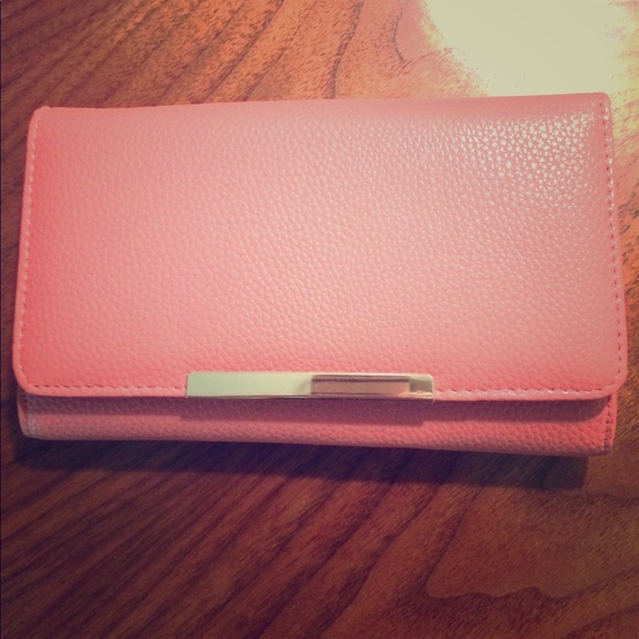 Pink wallet purse faux leather - Picture 1 of 6