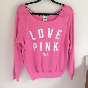 PINK crew neck sweater