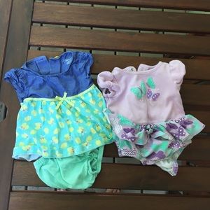 Two 0-3 Baby Dresses