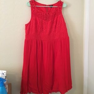 Torrid Red Dress w Gold Zipper
