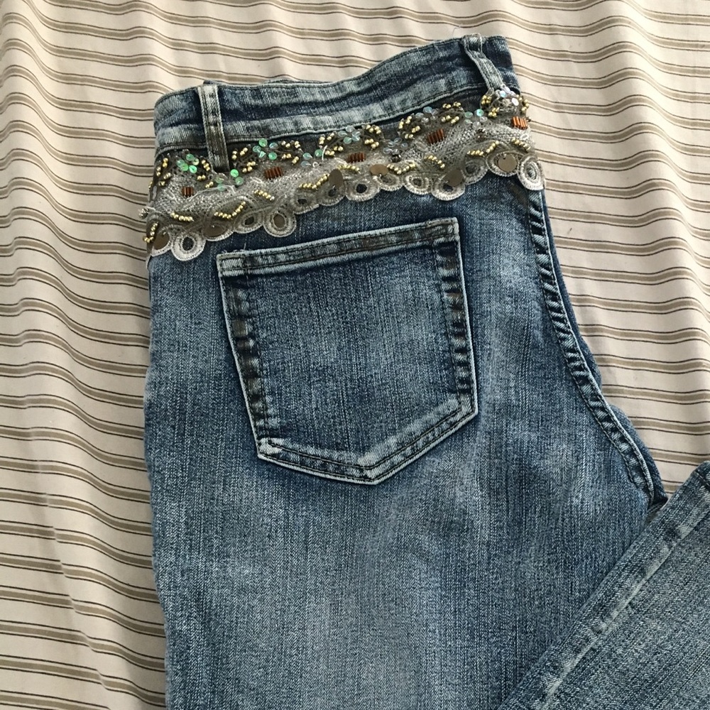 Cache Sequin Jeans