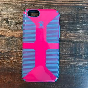 Speck pink and turquoise iPhone 6/6s phone case