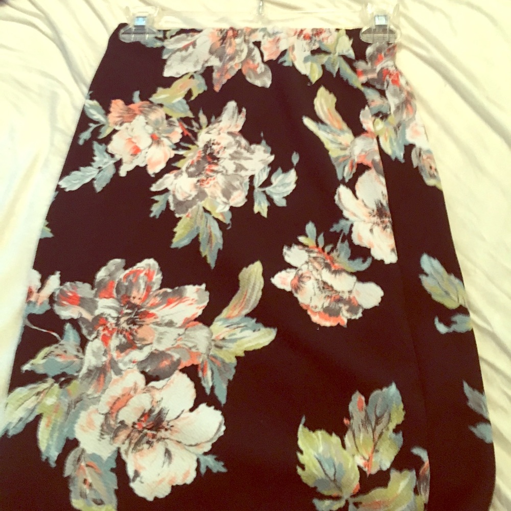 A floral pencil skirt