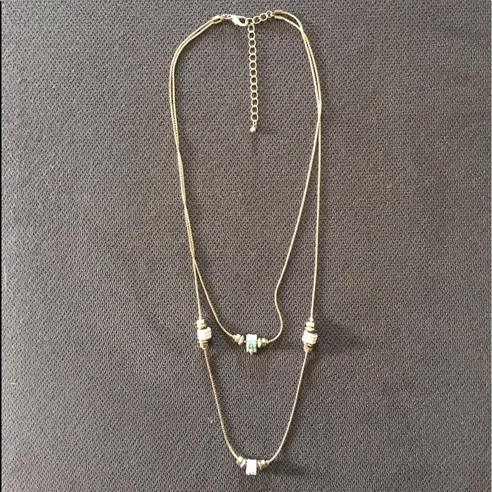 Nordstrom Gold Double Chain Necklace