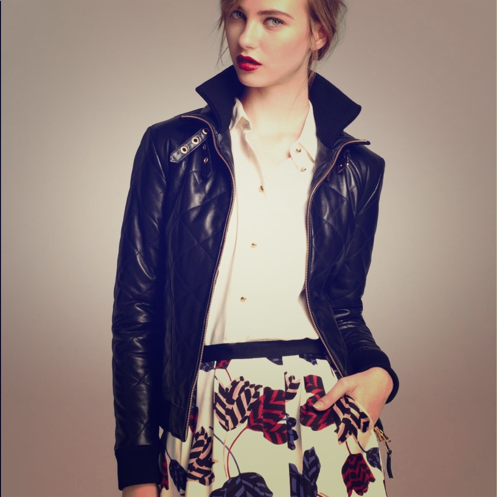 Marc By Jacobs Kent Quilted Leather Jacket In Blk