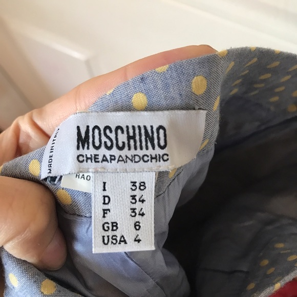 Rare🖤Moschino polka dot fishtail skirt - Picture 4 of 4