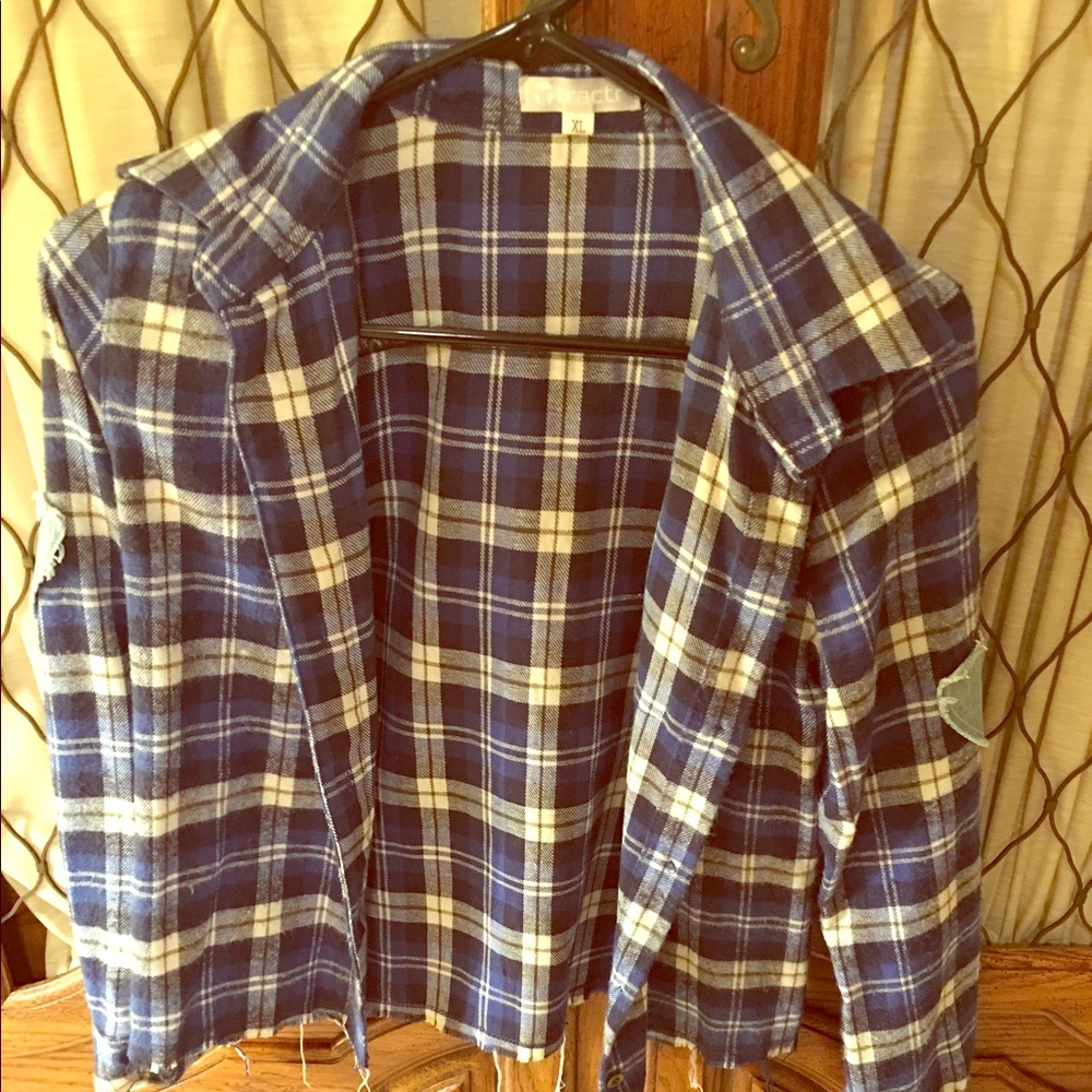 Blue and White Flannel