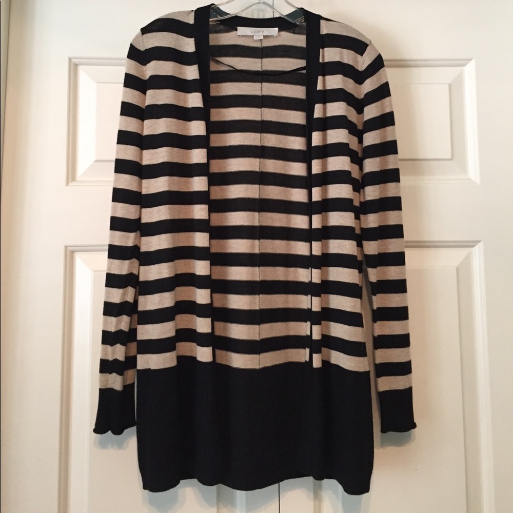 Loft Striped Cardigan