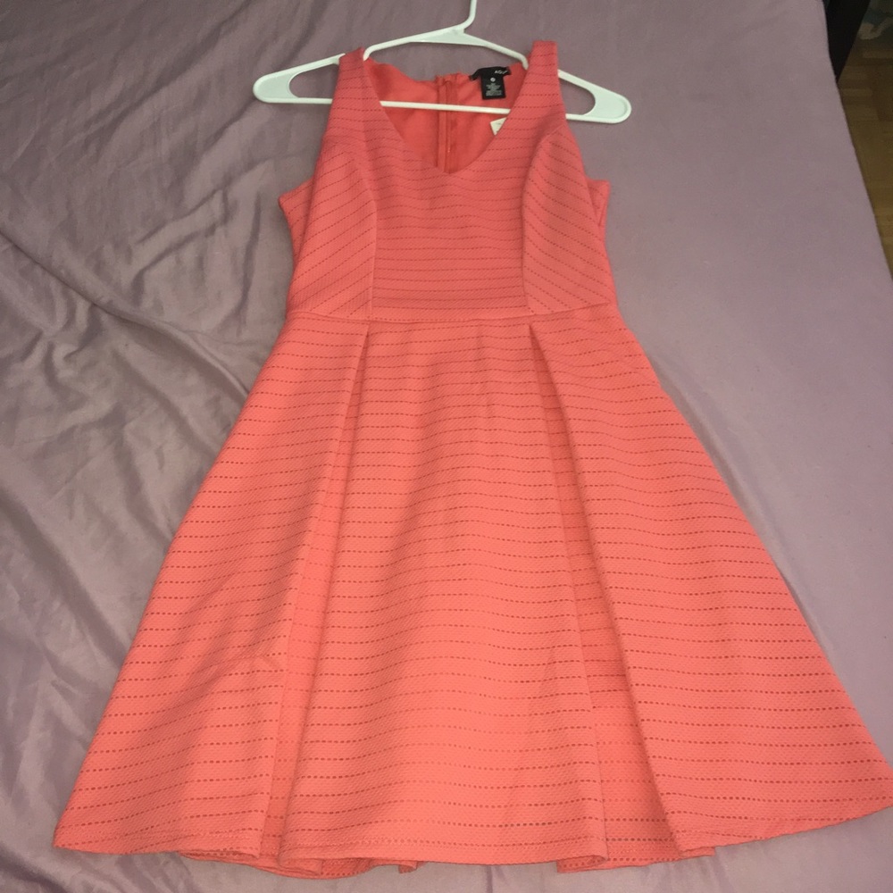 Aqua Coral Skater Dress