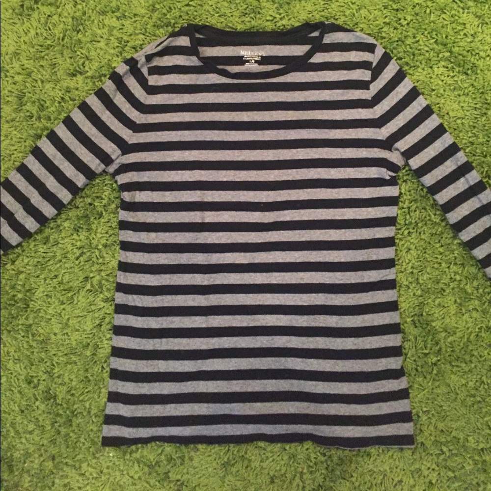 Long sleeve striped long sleeve tee