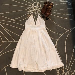 White Swiss Dot J.Crew Dress