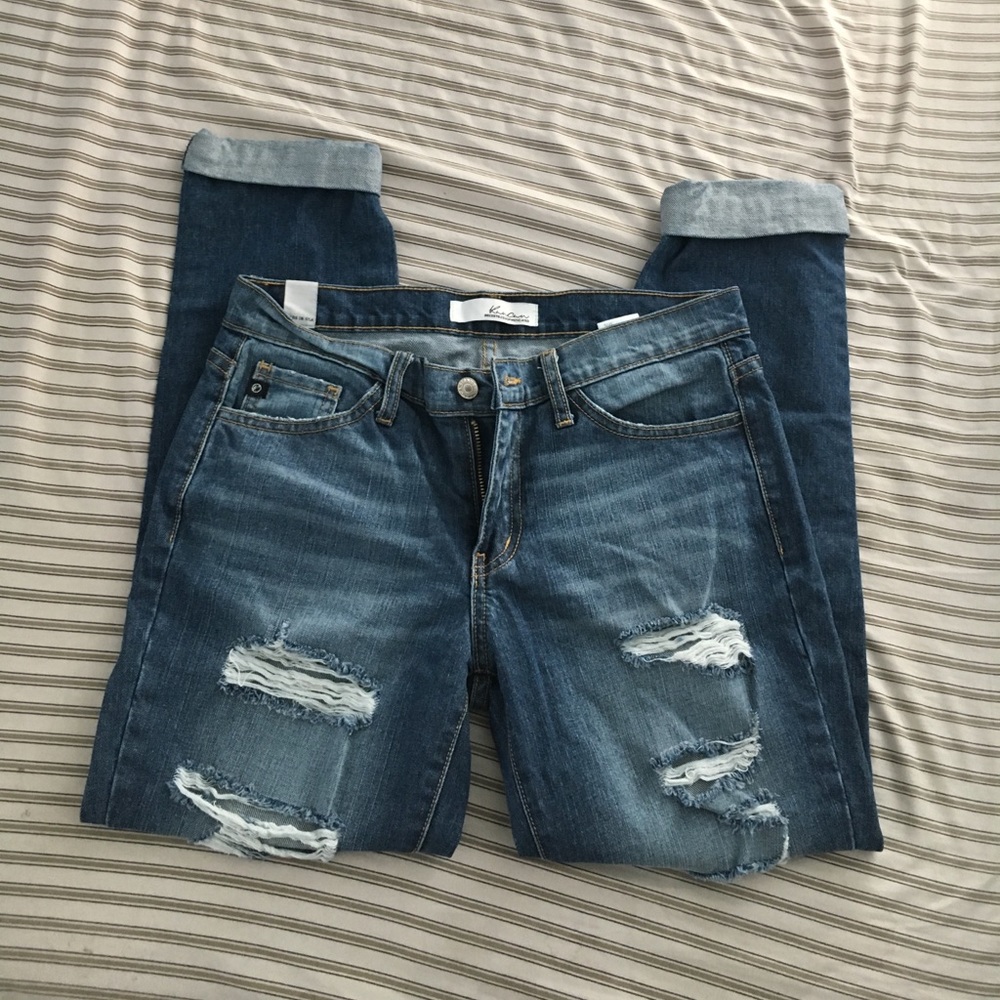Distressed Denim Jeans