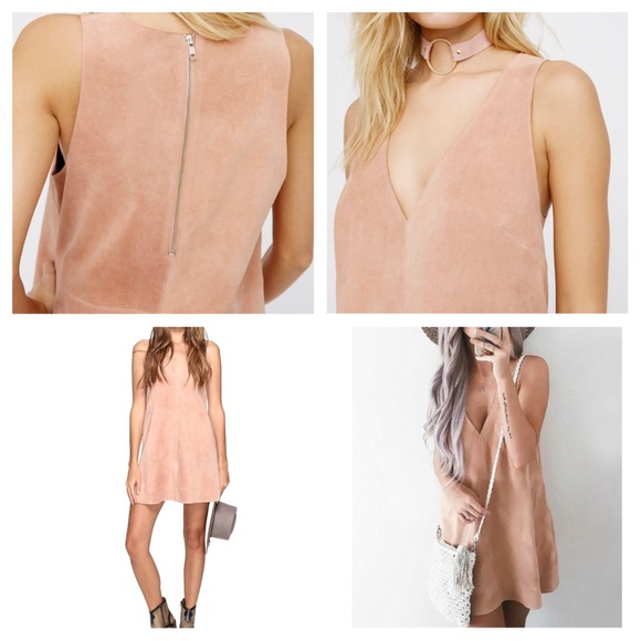 Free People Retro Suede Dress🆕 - Picture 3 of 6