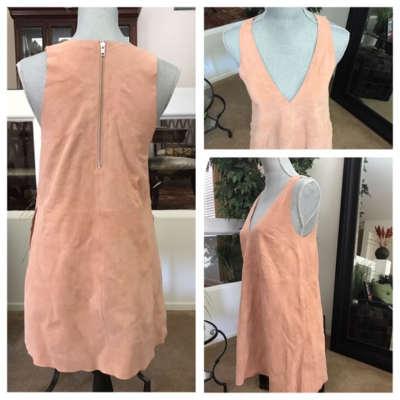 Free People Retro Suede Dress🆕 - Picture 4 of 6