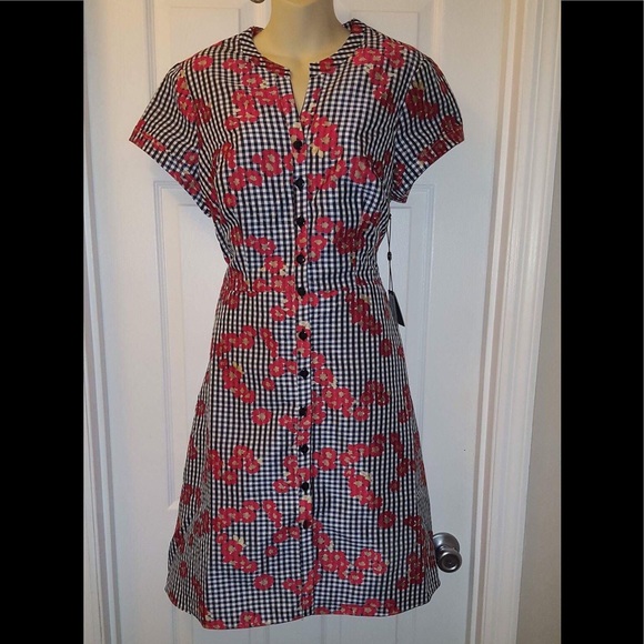 Adrianna Papell Dresses & Skirts - Adrianna Papell dress gingham floral print