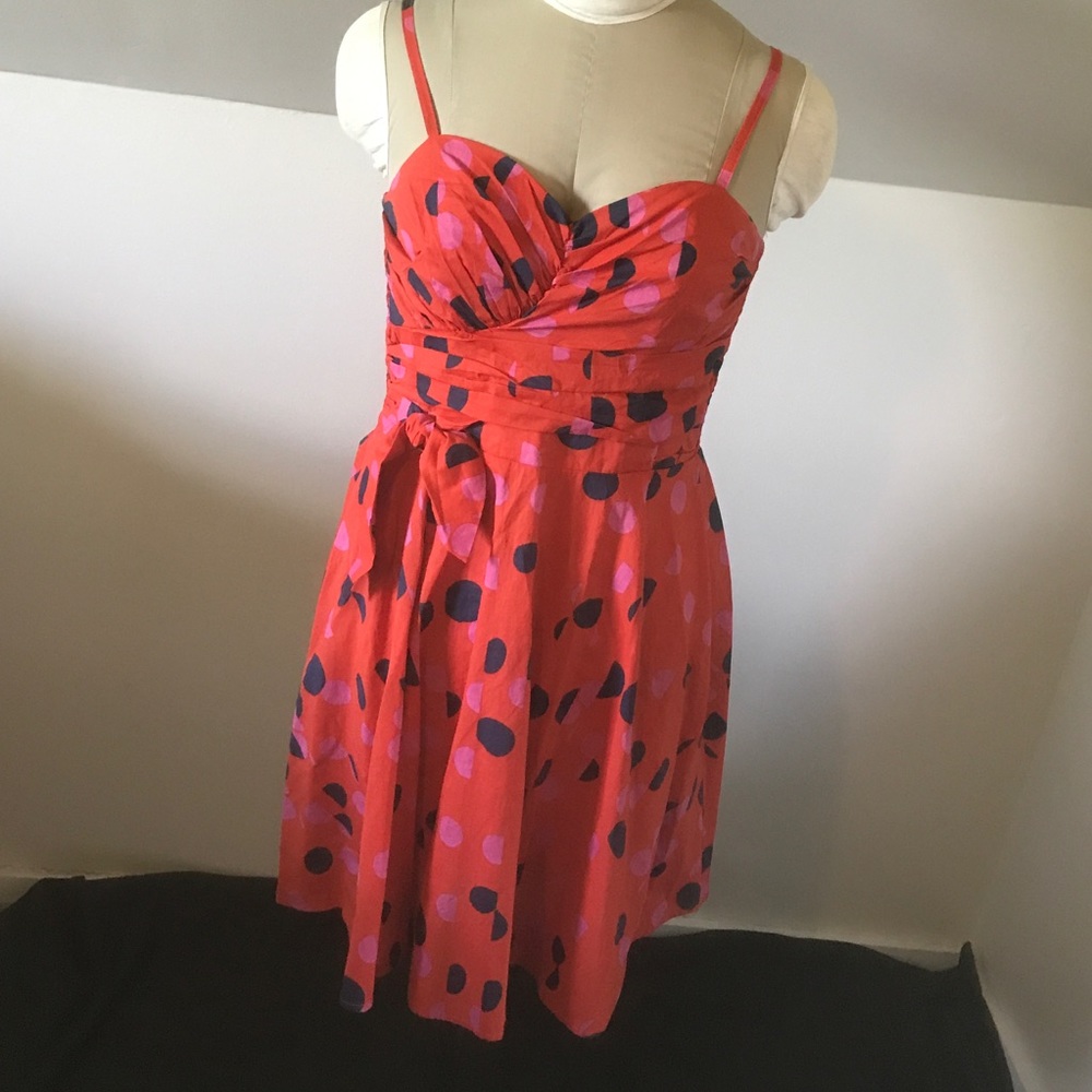 H&M Polka-dot Red Cotton Dress 6