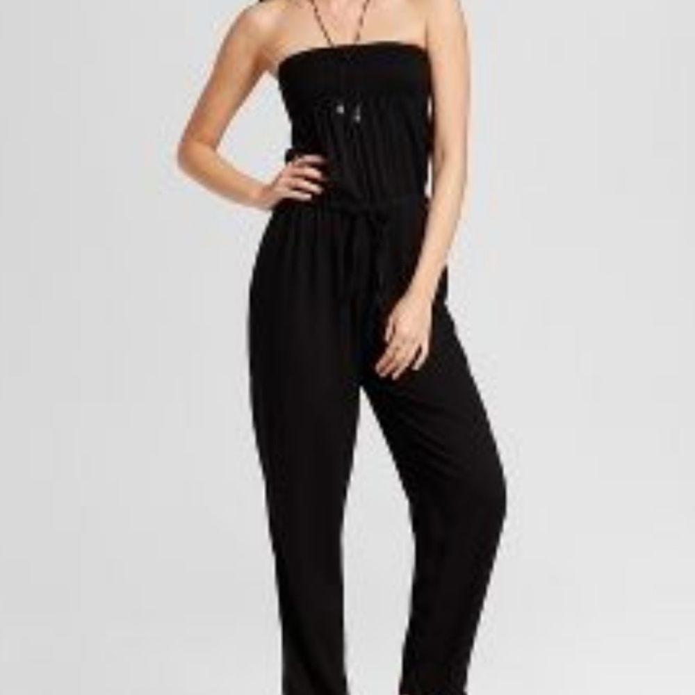 💎 Black Sleeveless Pantsuit Romper 💎