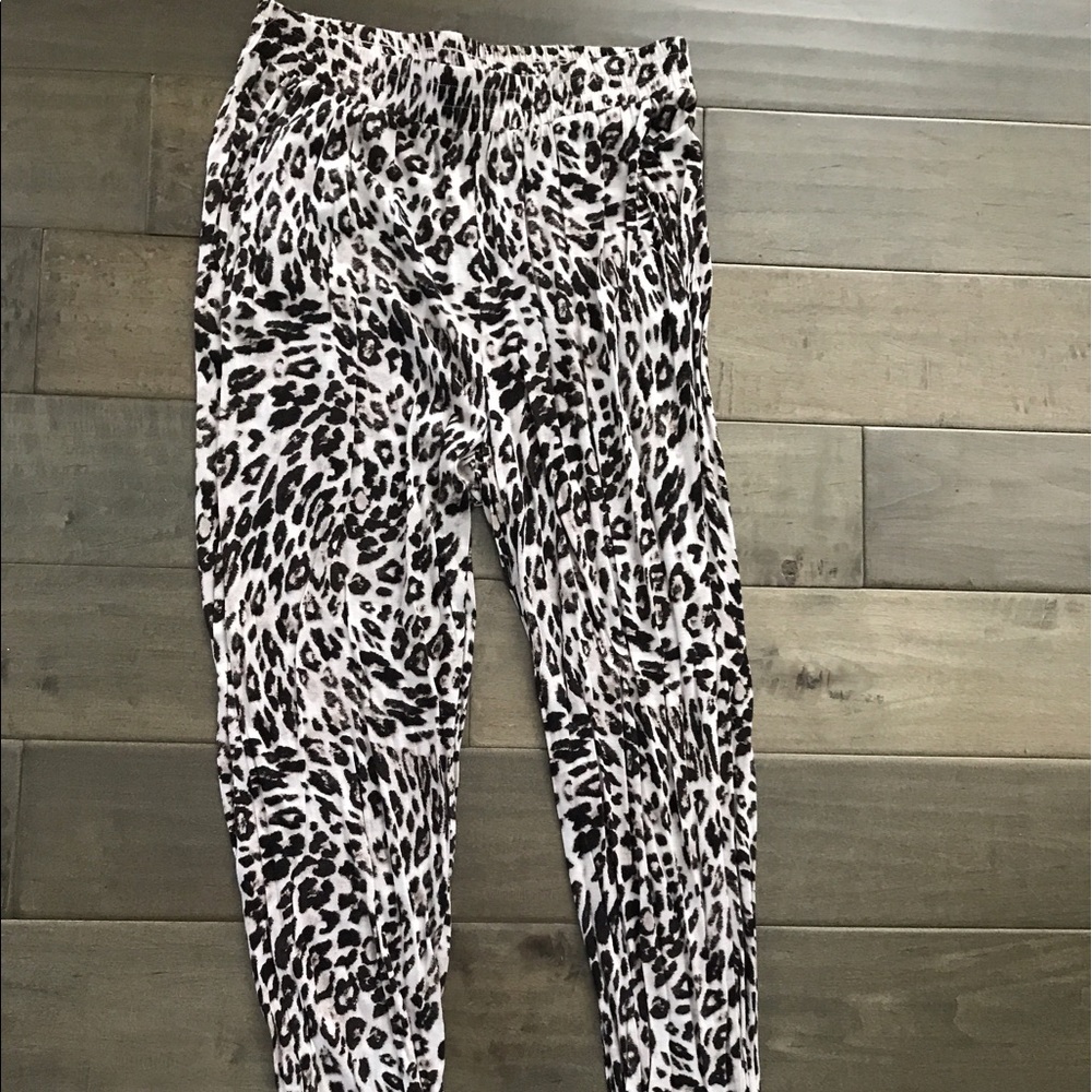 Leopard print pants