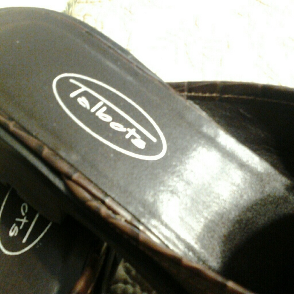 TALBOTS NEW LADIES BLACK /BROWN SLING LOAFERS, 7AA - Picture 6 of 8