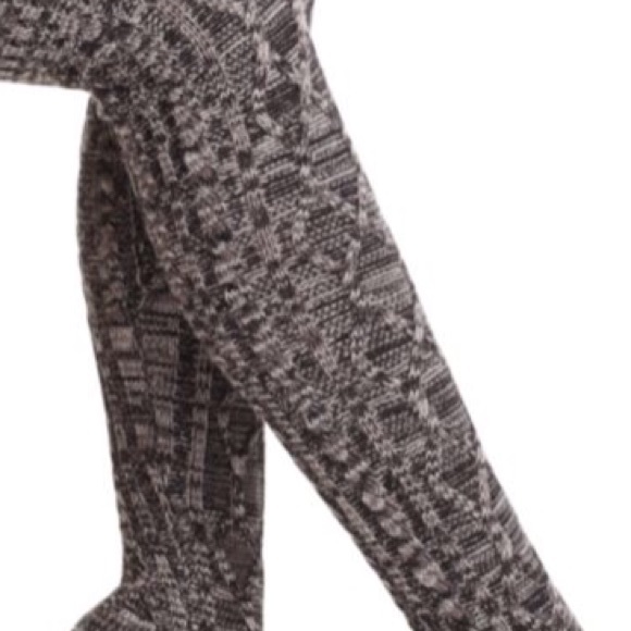 Host Pick UGG Cable Knit Over The Knee Socks OTK Oatmeal Thigh High Boot Long - Picture 5 of 9