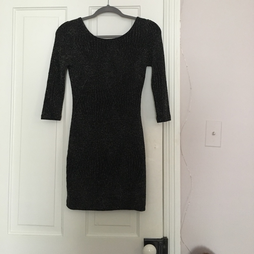 Metallic Bodycon Mini Dress