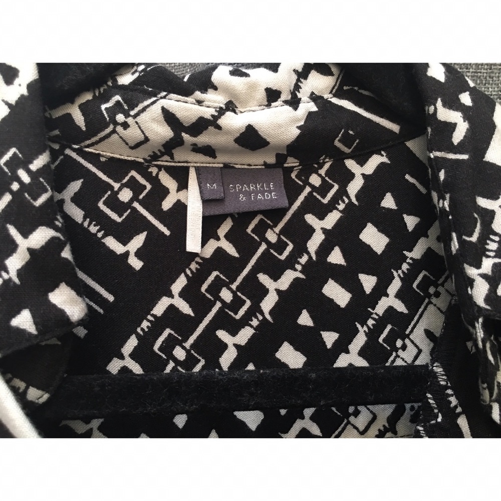 Sparkle & Fade Size M-black & white dress/tunic - Picture 2 of 3