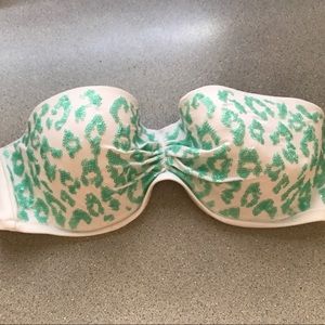 Victoria's Secret White Sequin Leopard Bandeau