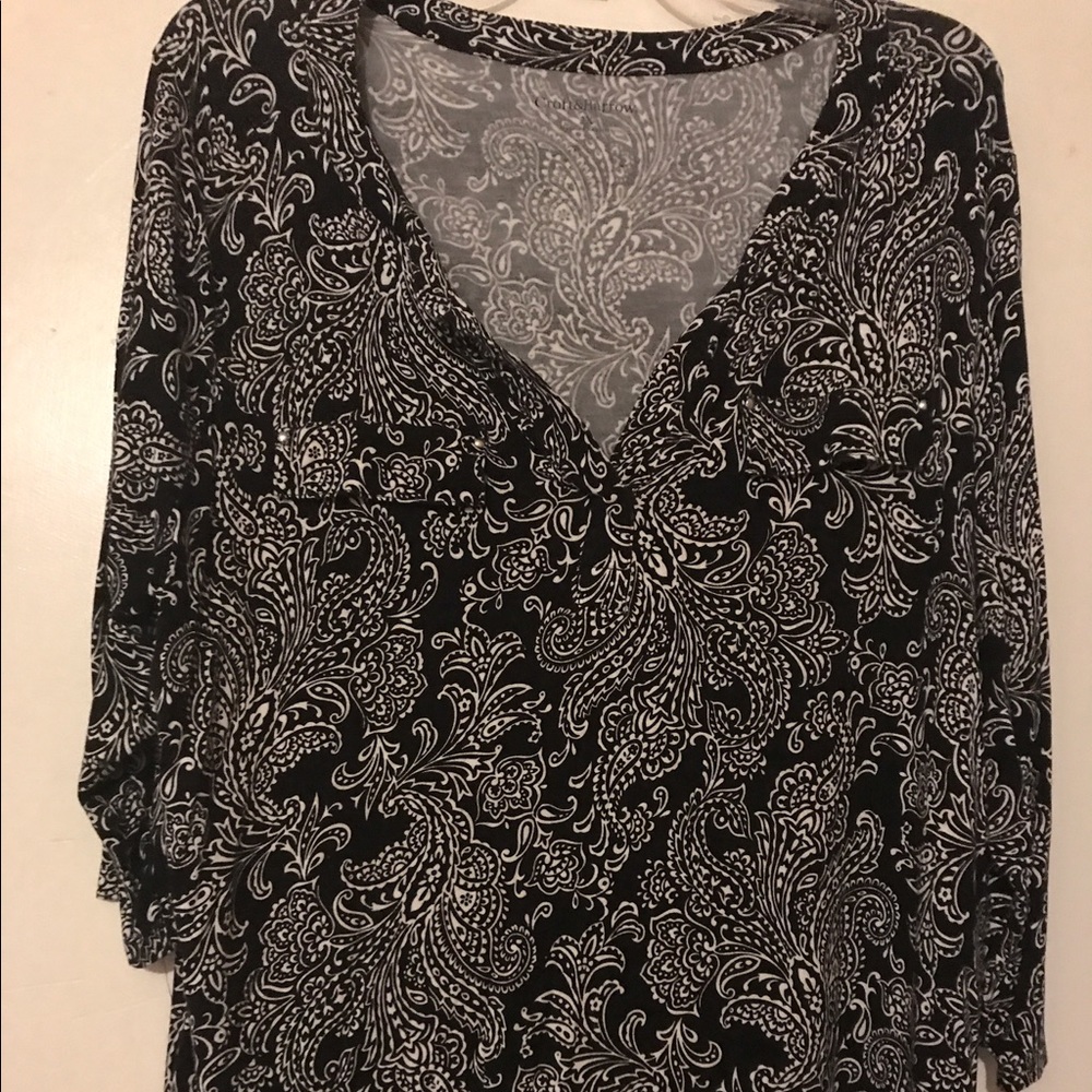 Croat & Barrow Black White Top