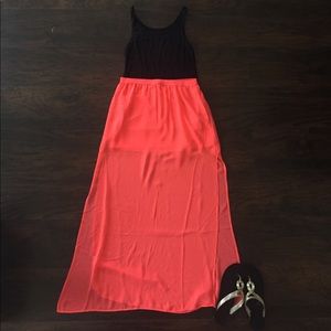 Sheer Neon Pink Maxi Skirt