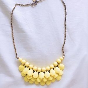yellow/green statement necklace