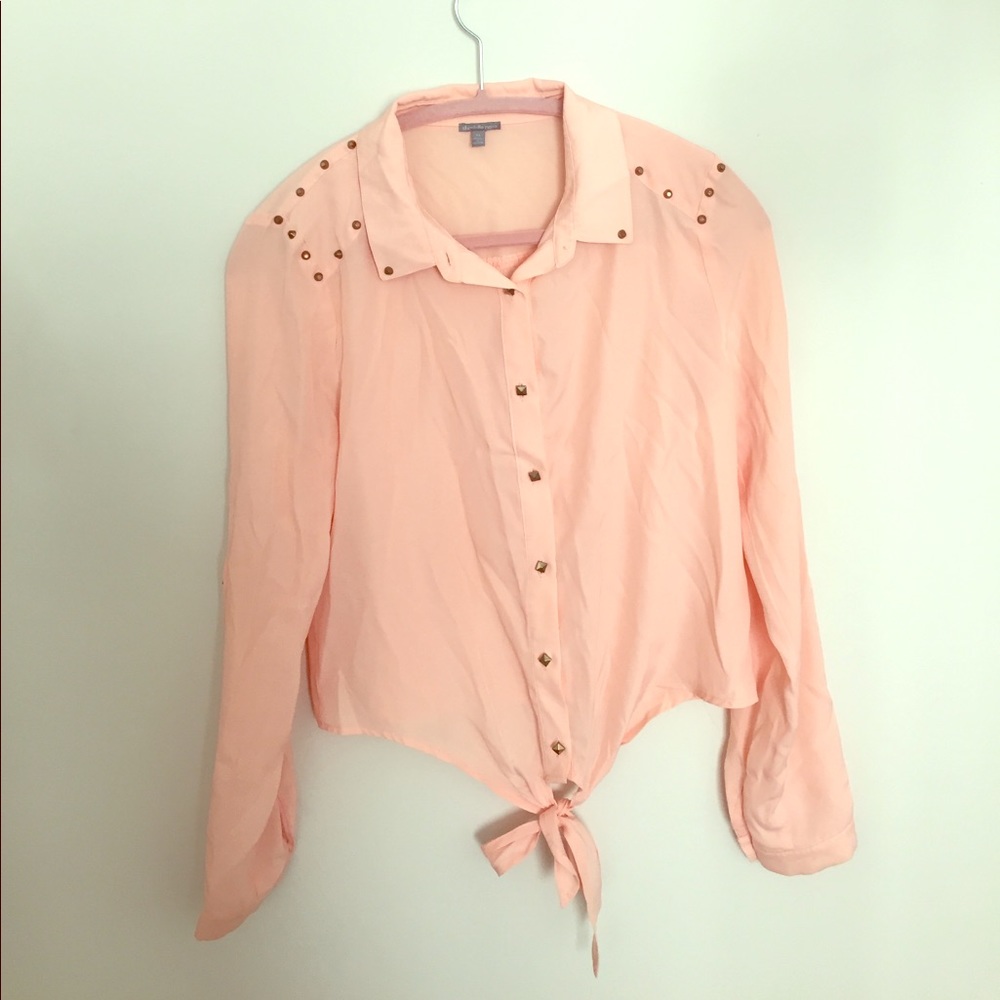 Embroidered Charlotte Russe top