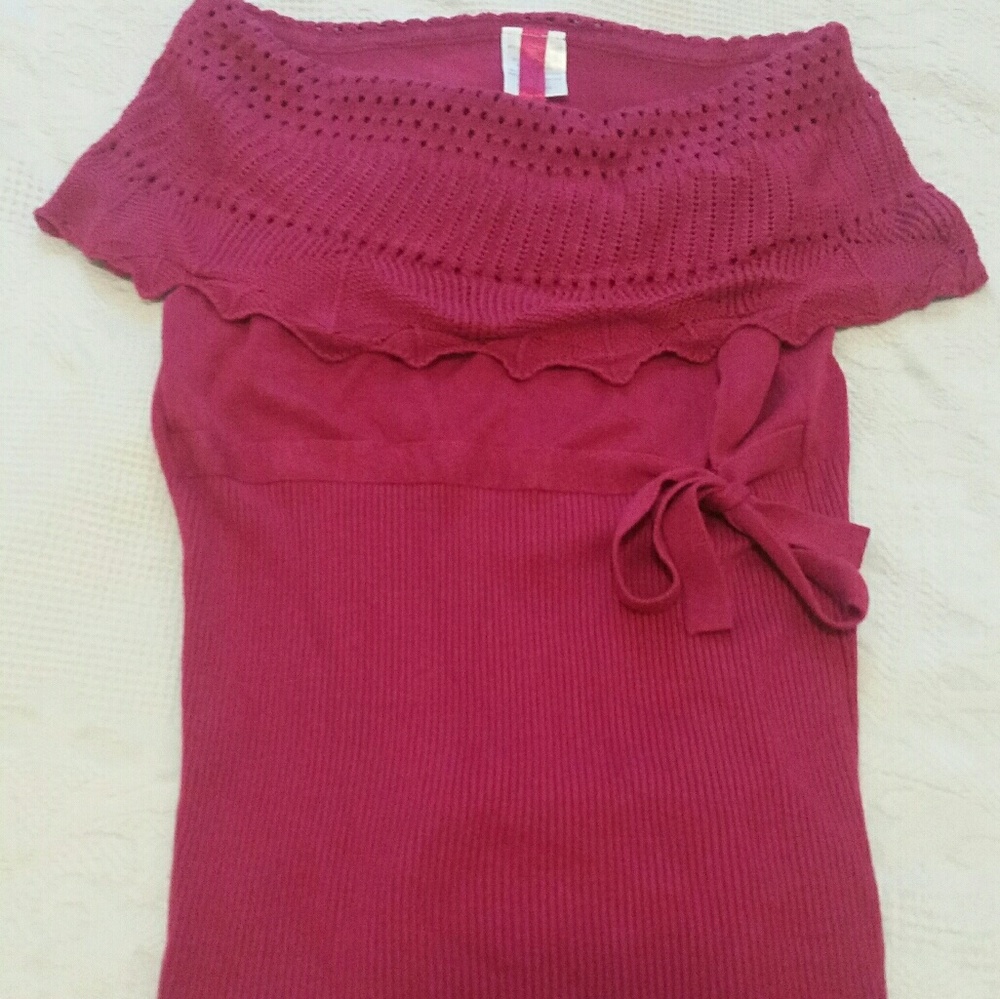 (Clearance) Pink Knitted Top