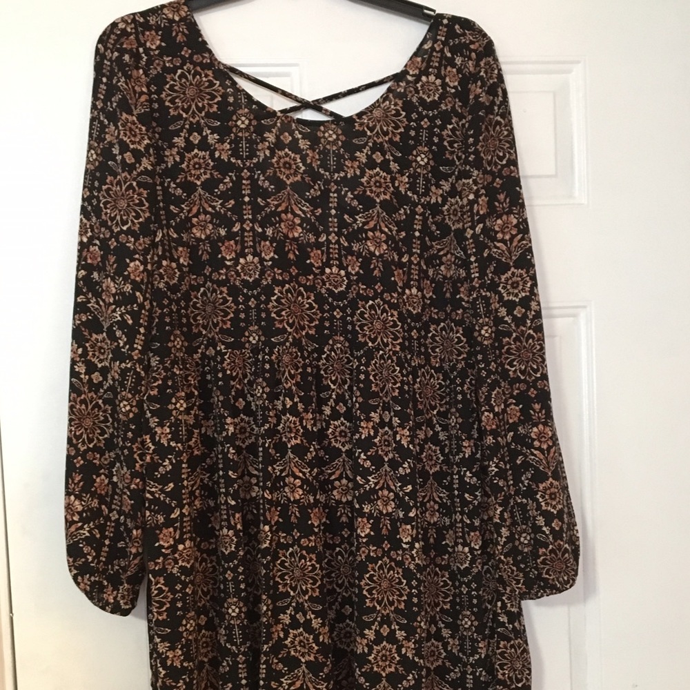 Printed Babydoll Dress
