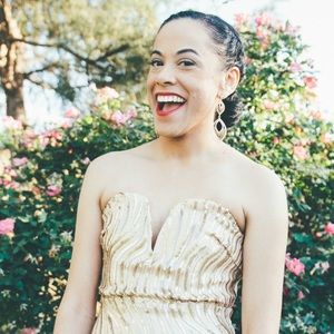 TFNC Bandeau Maxi Dress in Wave Sequin