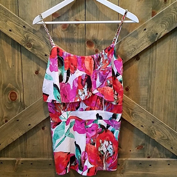 bebe Pants - Bebe floral romper