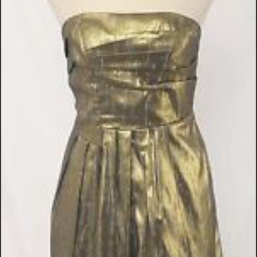 BCBGeneration, size 8, gold cocktail dress