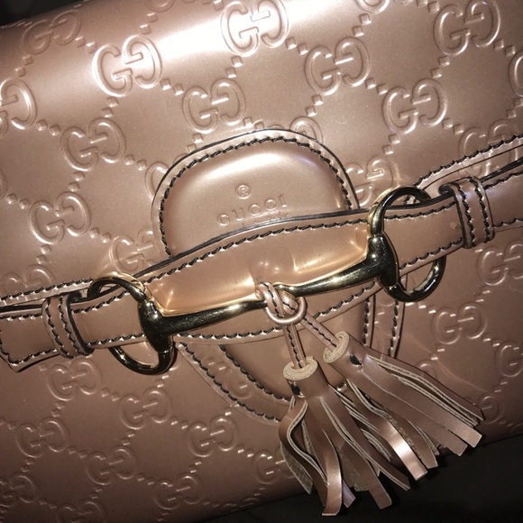 Authentic rose gold Gucci patent bag sold out rare - Picture 3 of 5