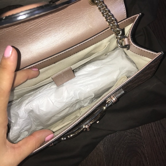 Authentic rose gold Gucci patent bag sold out rare - Picture 4 of 5