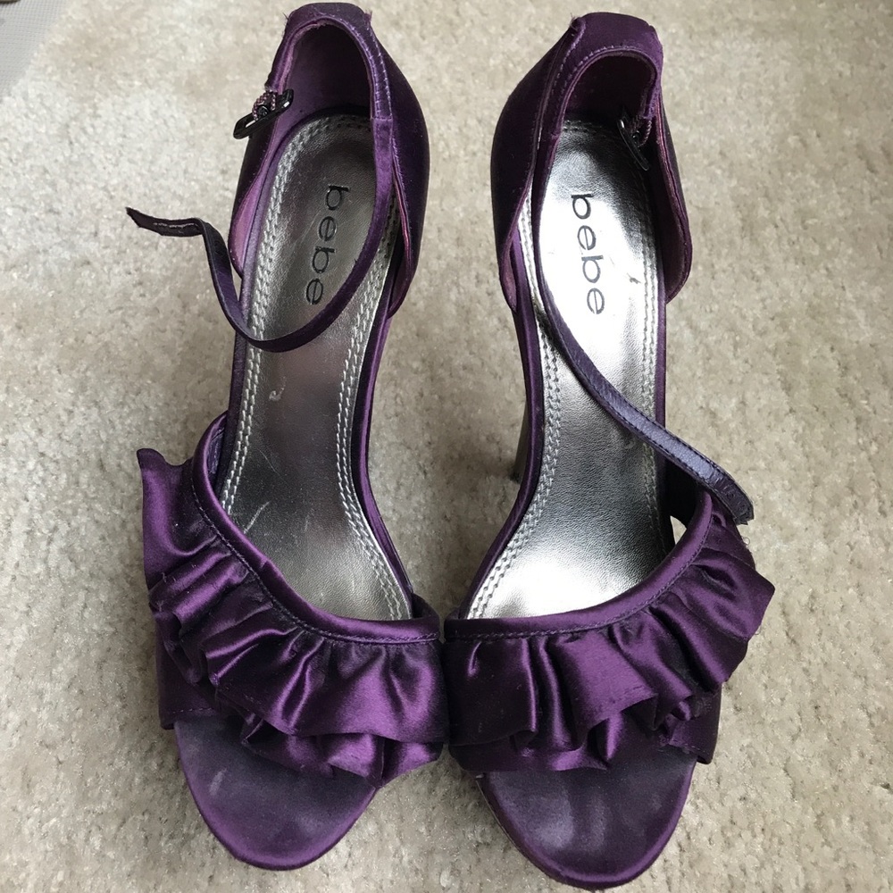Bebe Ruffle Heels