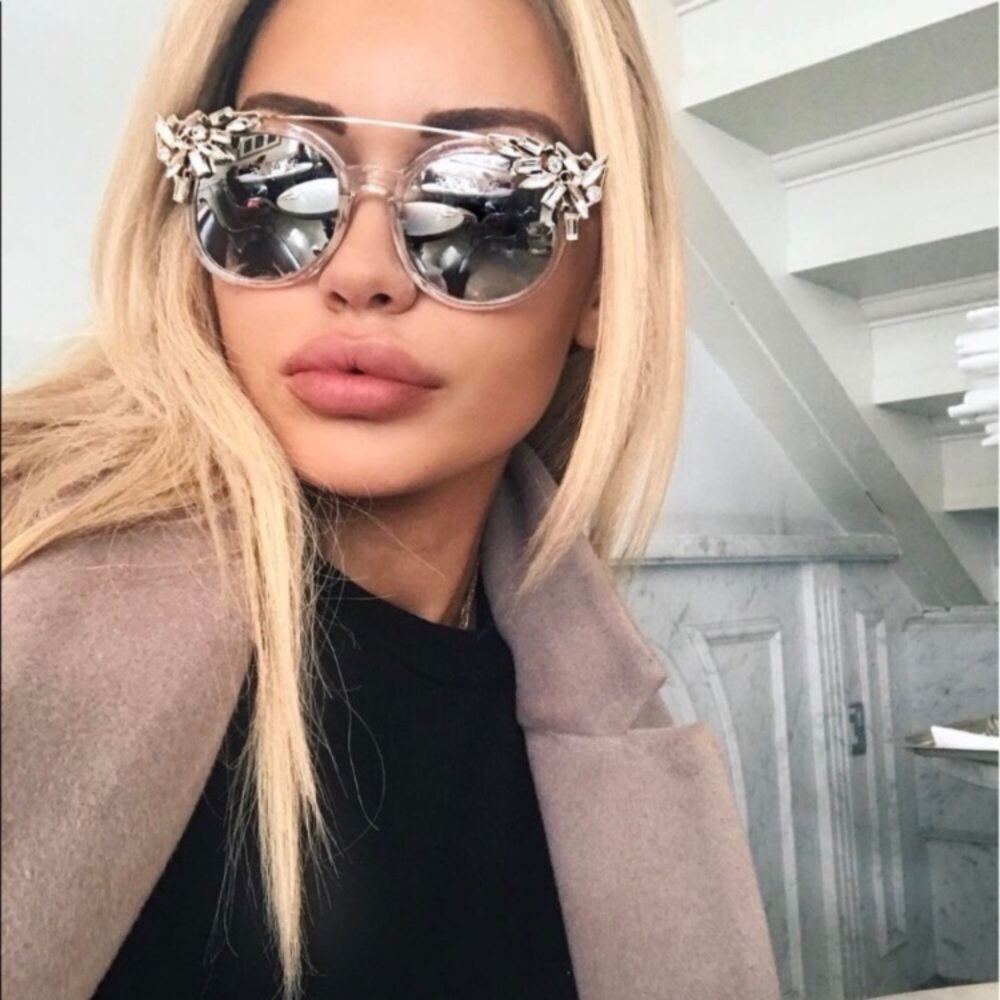 🚫SOLD🚫Crystal Embellished Cat Eye Sunglasses
