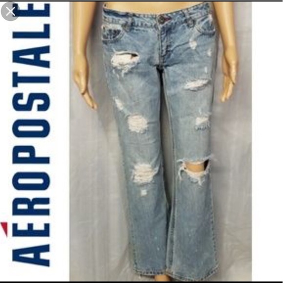 Aeropostale machine distressed bootcut jeans - Picture 1 of 8