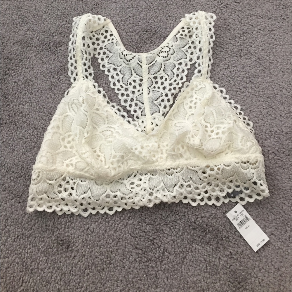 aerie white bralette