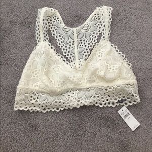 aerie white bralette