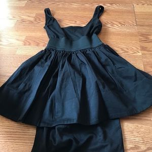 Aqua Black mini dress
