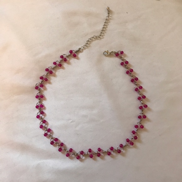 ❌Sold on eBay ❌ Pink & Silver Handmade Choker - Picture 3 of 4